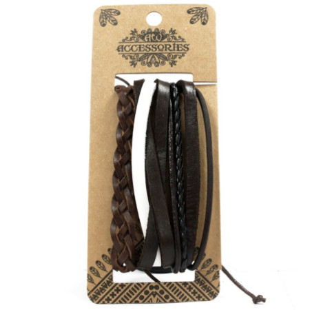 Ensembles de bracelets pour hommes - Dark & ??Handsome (assorti)