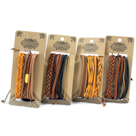 Ensembles de bracelets pour hommes - Tanned & Interesting (assorti)