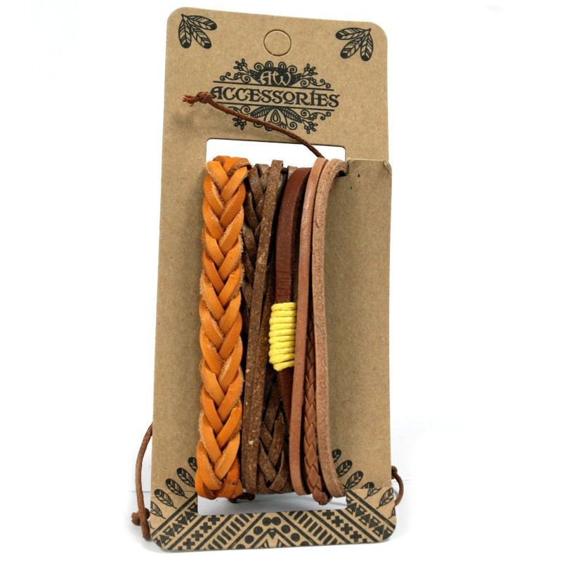 Ensembles de bracelets pour hommes - Tanned & Interesting (assorti)