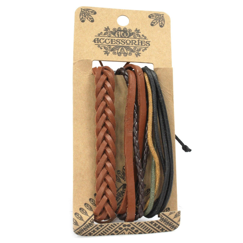 Ensembles de bracelets pour hommes - Tanned & Interesting (assorti)
