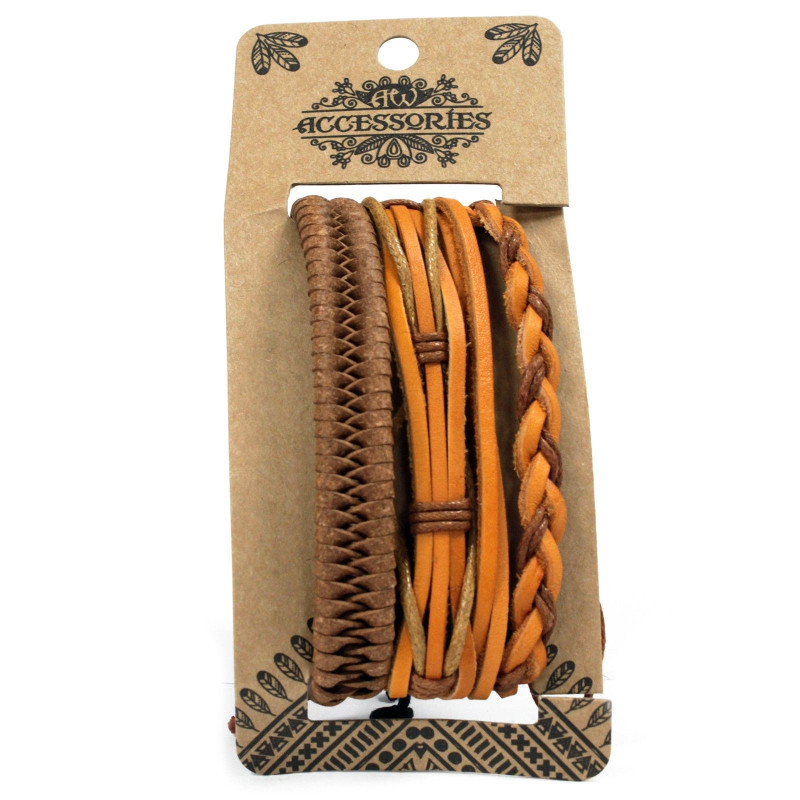Ensembles de bracelets pour hommes - Tanned & Interesting (assorti)