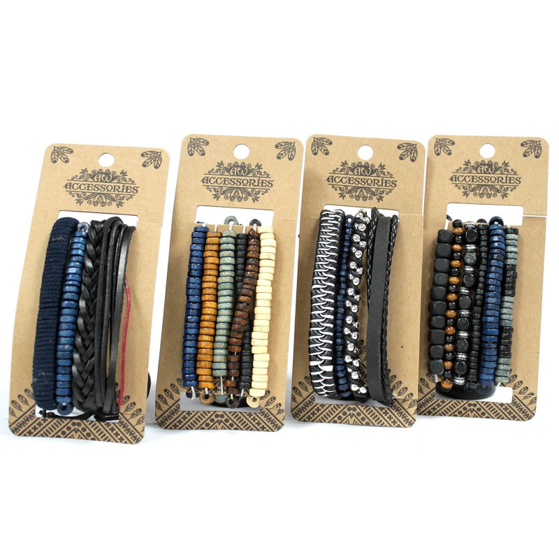 Ensembles de bracelets pour hommes - Moody & Blue (assorti)