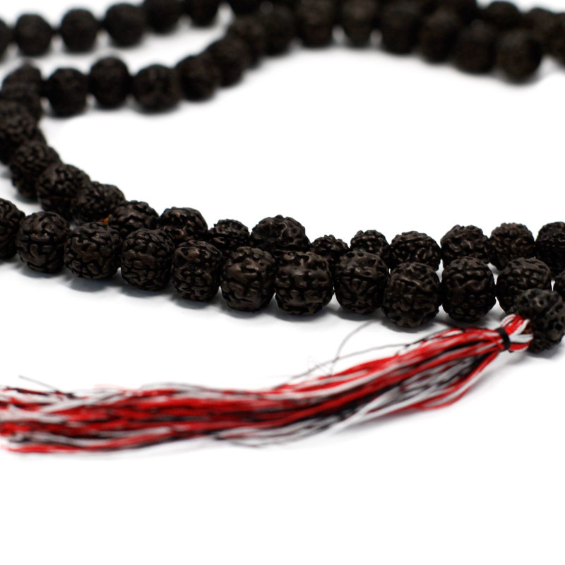 Mala 108 Rudraksha - Foncé