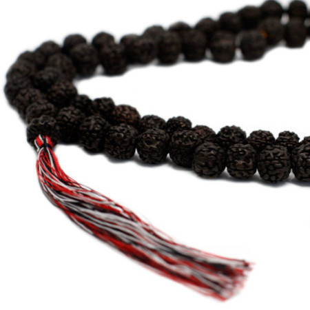 Mala 108 Rudraksha - Foncé