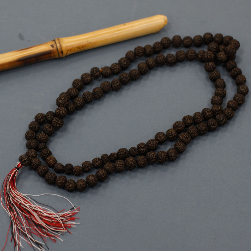 Mala 108 Rudraksha - Foncé
