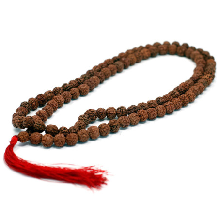 Mala 108 Rudraksha - Marron