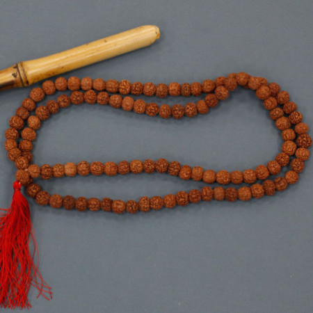 Mala 108 Rudraksha - Marron