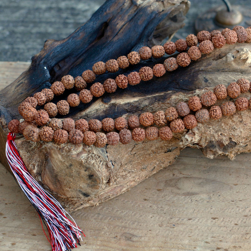 Mala 108 Rudraksha - Naturel