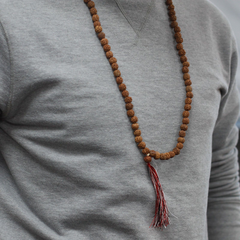 Mala 108 Rudraksha - Naturel