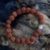 Bracelet Mala Rudraksha Buddah - Marron