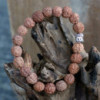 Bracelet Mala Rudraksha Buddah - Marron