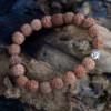 Bracelet Mala Rudraksha Buddah - Naturel