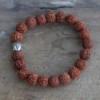 Bracelet Mala Rudraksha Buddah - Naturel