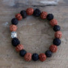Rudraksha Buddah Bracelet Mala - Mélange