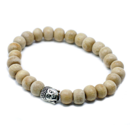 Perles de sandale parfumées et bracelet Bouddha