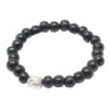 Perles de bois sombre et bracelet Buddah