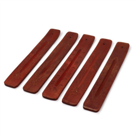 Cendrier en bois de manguier sculpté 10"