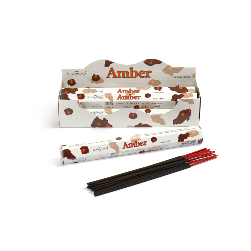 Bâtonnets d'encens Ambre Premium