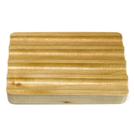 Porte-savon en bois Hemu - Ondulé