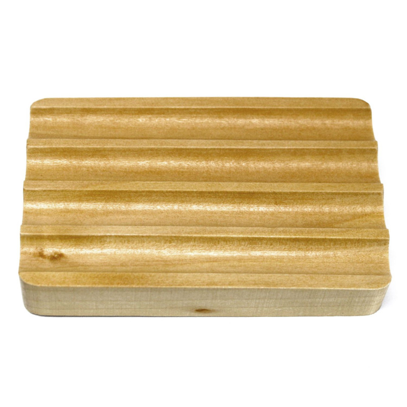 Porte-savon en bois Hemu - Ondulé