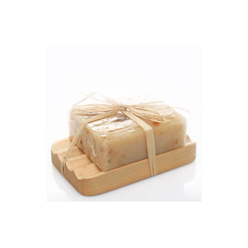 Porte-savon en bois Hemu - Ondulé