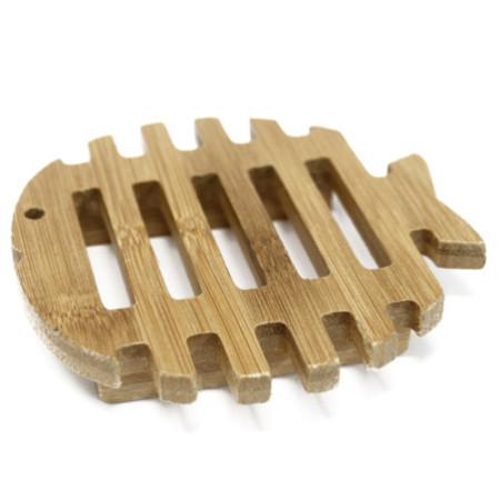Porte-savon en bois Hemu - Poisson