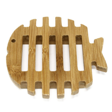 Porte-savon en bois Hemu - Poisson