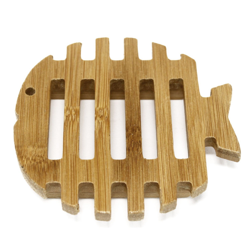 Porte-savon en bois Hemu - Poisson