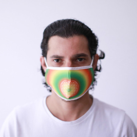 Masque réutilisable tendance - Fleur de vie (adulte)