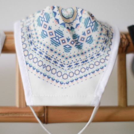 Masque réutilisable tendance et Motif tribal aztèque (adulte)