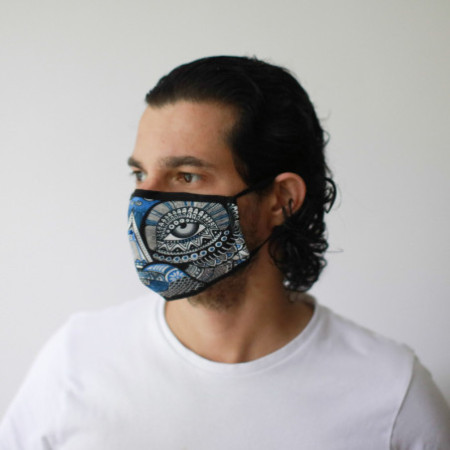 Masque réutilisable tendance - Hibou mystique (adulte)