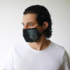 Masque réutilisable tendance - Élégance noire (adulte)