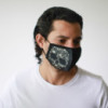 Masque réutilisable tendance - Crâne fleuri (adulte)