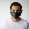Masque réutilisable tendance - Crâne fleuri (adulte)