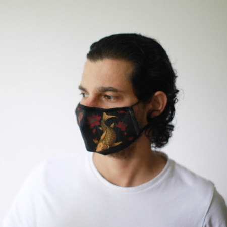 Masque réutilisable tendance - Poisson doré (adulte)