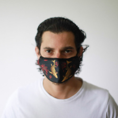 Masque réutilisable tendance - Poisson doré (adulte)