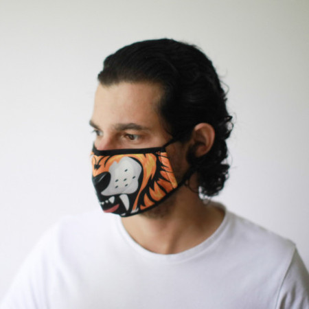 Masque réutilisable tendance - Tigre (adulte)