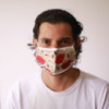 Masque réutilisable tendance - Coquelicots orientaux (adulte)