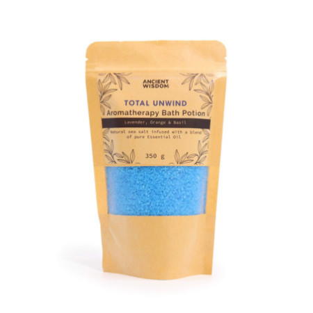 Potion de bain aromathérapeutique en sachet kraft 350 g - Total Unwind
