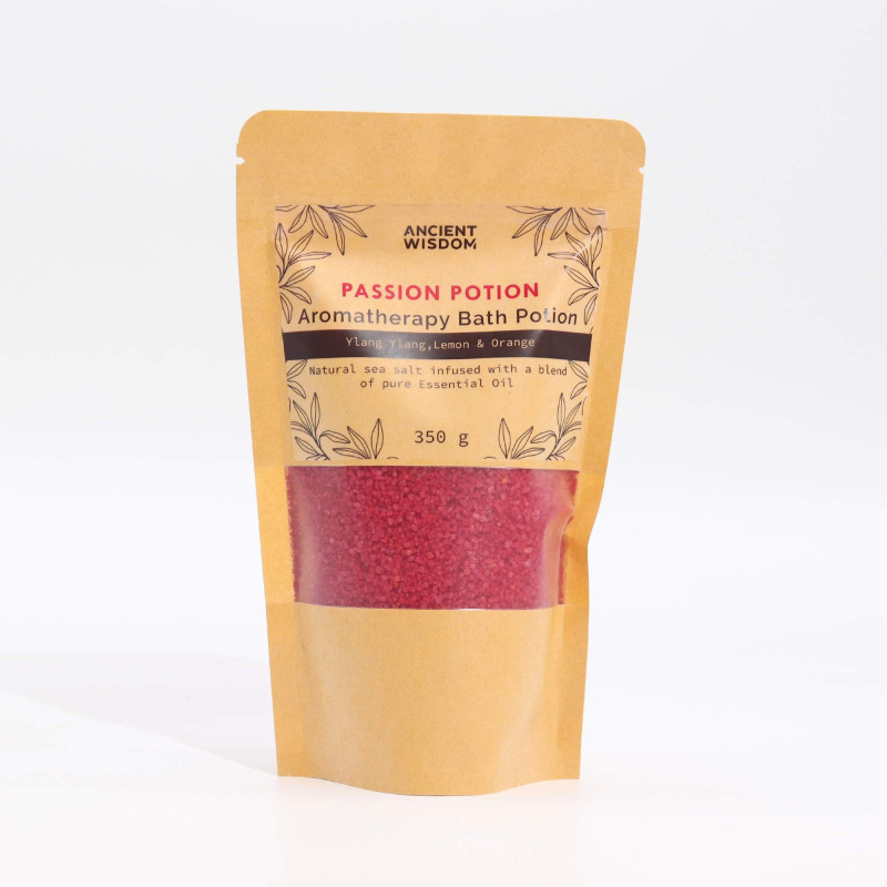 Potion de bain aromathérapie en sachet kraft 350 g - Passion