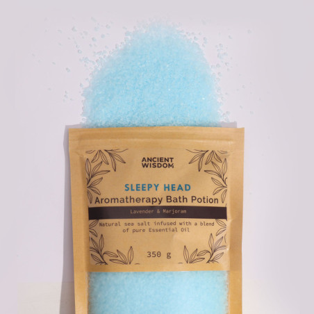 Potion de bain aromathérapeutique en sachet kraft 350 g - Sleepy Head