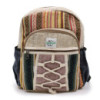 Petit sac à dos en chanvre - Style corde et poches