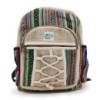 Petit sac à dos en chanvre - Style corde et poches