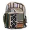 Grand sac à dos en chanvre - Style corde et poches