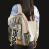 Grand sac à dos en chanvre - Style corde et poches