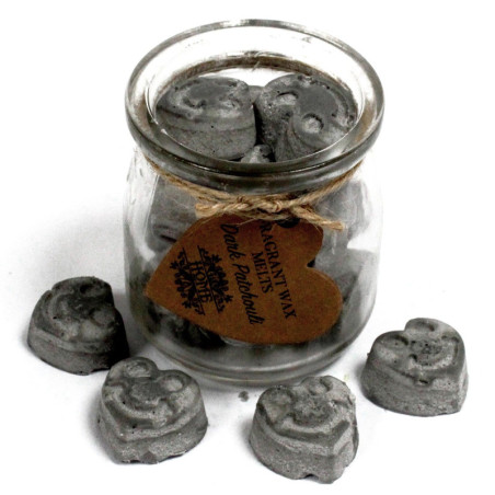 Pot de fondants à la cire de soja - Patchouli foncé