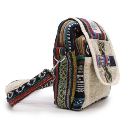 Sac de voyage Body-Cross en chanvre naturel et jhari