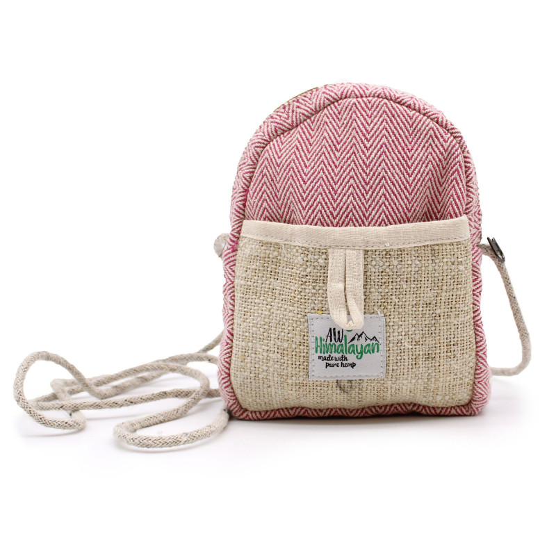 Sac en chanvre mobile avec ficelle - Couleur aléatoire