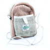 Sac en chanvre mobile avec ficelle - Couleur aléatoire