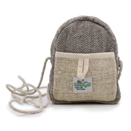 Sac en chanvre mobile avec ficelle - Couleur aléatoire